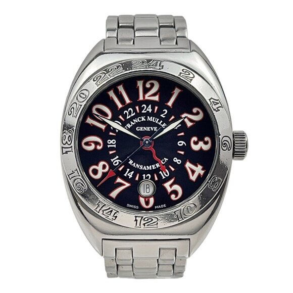 Franck Muller Automatic 40mm Black 2000WW GMT Date Transamerica Worldwide Men's - Picture 1 of 9